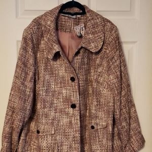 🌷Mauve Tweed Jacket